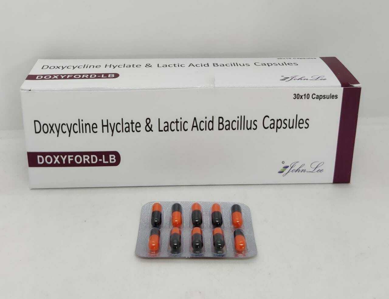 Doxycycline Capsules - 100mg Strength, Blister Pack Of 30 Capsules | General Medicine For Bacterial Infections And Rosacea Treatment, Dosage As Per Doctor's Guidelines, Store In Dry & Cool Place