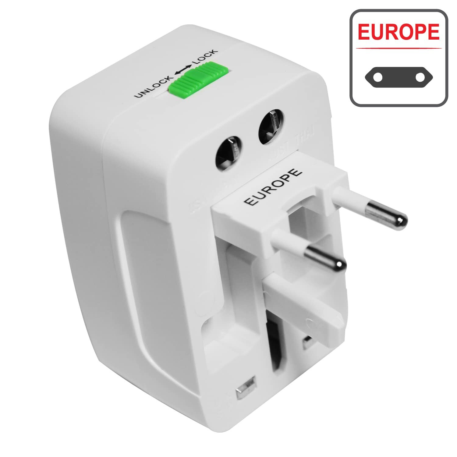 Universal Travel Adaptor With Build In Usb Charger Port With Surge/spike Protector Mx 2731a