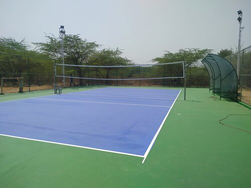 Synthetic Acrylic Volleyball Court - Color: Purple