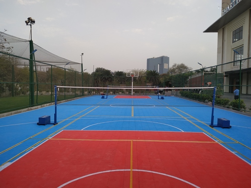 Badminton Court Pp Tiles Flooring - Color: As Per Requirement
