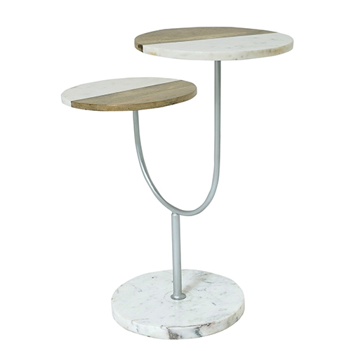 Mce046 स्टोन वुड आयरन टेबल असेंबली की आवश्यकता नहीं है