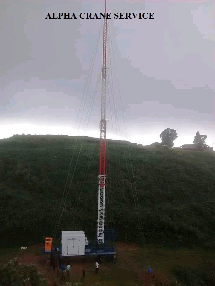 Mobile Tower Crane - New Model With Robust Steel Structure Industrial Application And Warranty Included