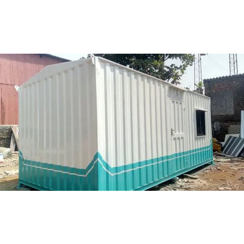 White Rectangular Gi Portable Cabin