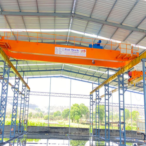 Double Girder EOT Crane - New, Semi Automatic Operation | Emergency Stop Feature, Industrial Use, Electric Power Supply