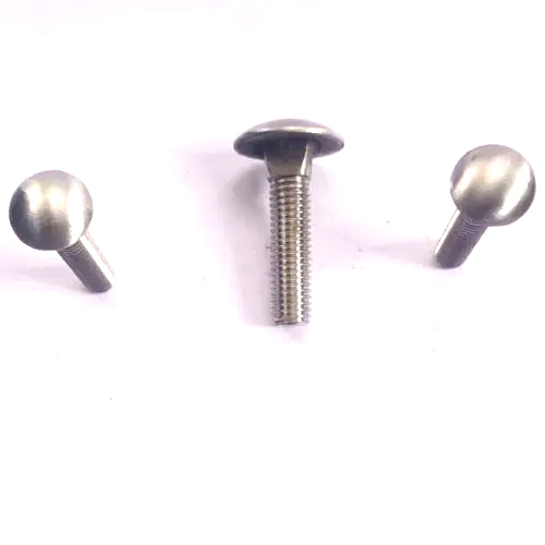 Mild Steel Carriage Bolt - Color: Silver