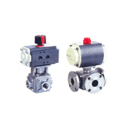 Grey-silver 2 And 3 Way Pneumatic Valve