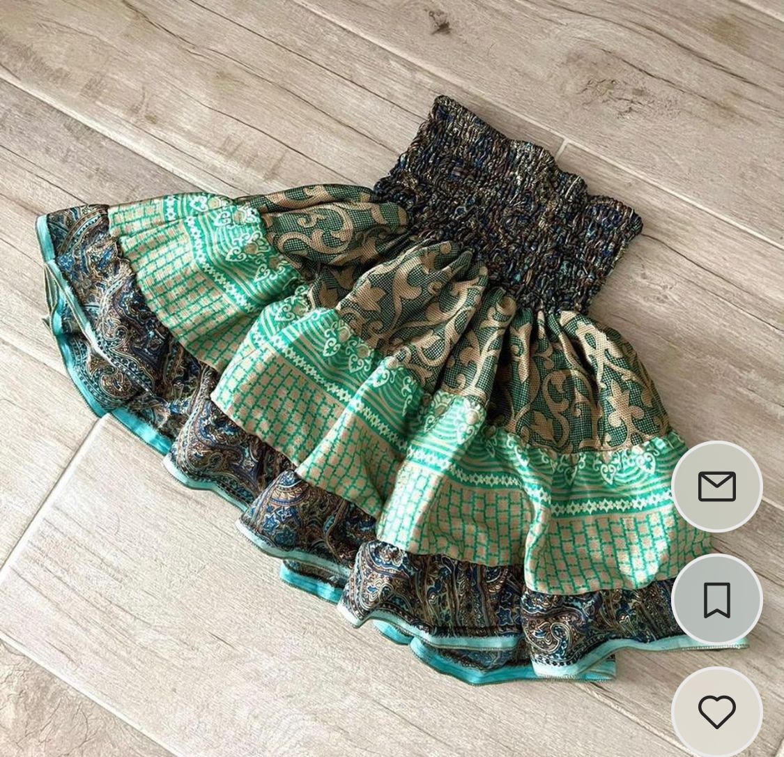 Ladies Gypsy Mini Skirts - Assorted Printed Styles, 14 Inch Tiered Casual Design
