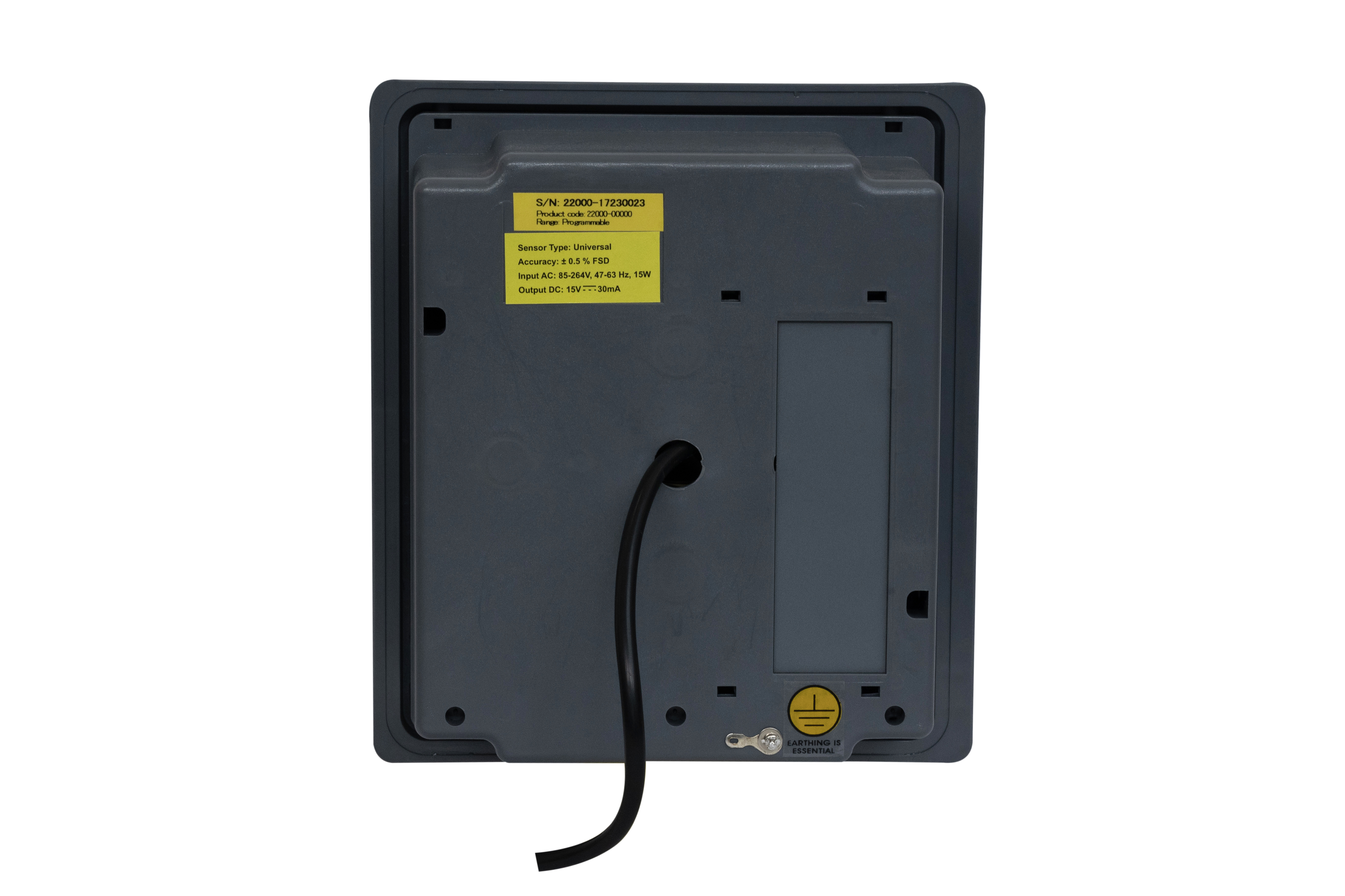 6 Inch Circular Chart Recorder - Abs Plastic 232x205x117 Mm Grey | Led Display ±0.5% Accuracy Universal Power Supply