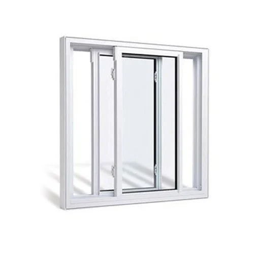 बहुरंगी एल्यूमीनियम डबल ट्रैक विंडो