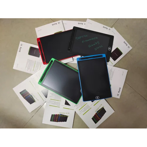 Lcd Writing Tablet - 8.5 Inch, Plastic Body, Black Color | 12v Battery, Warranty Included