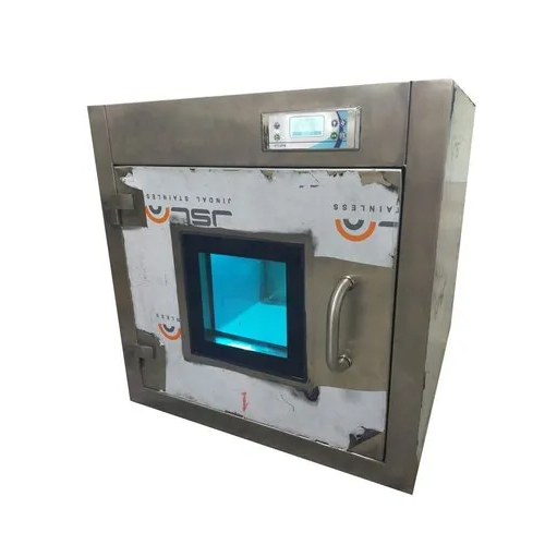 सिल्वर फ़्लोर माउंटेड स्टेटिक पास बॉक्स