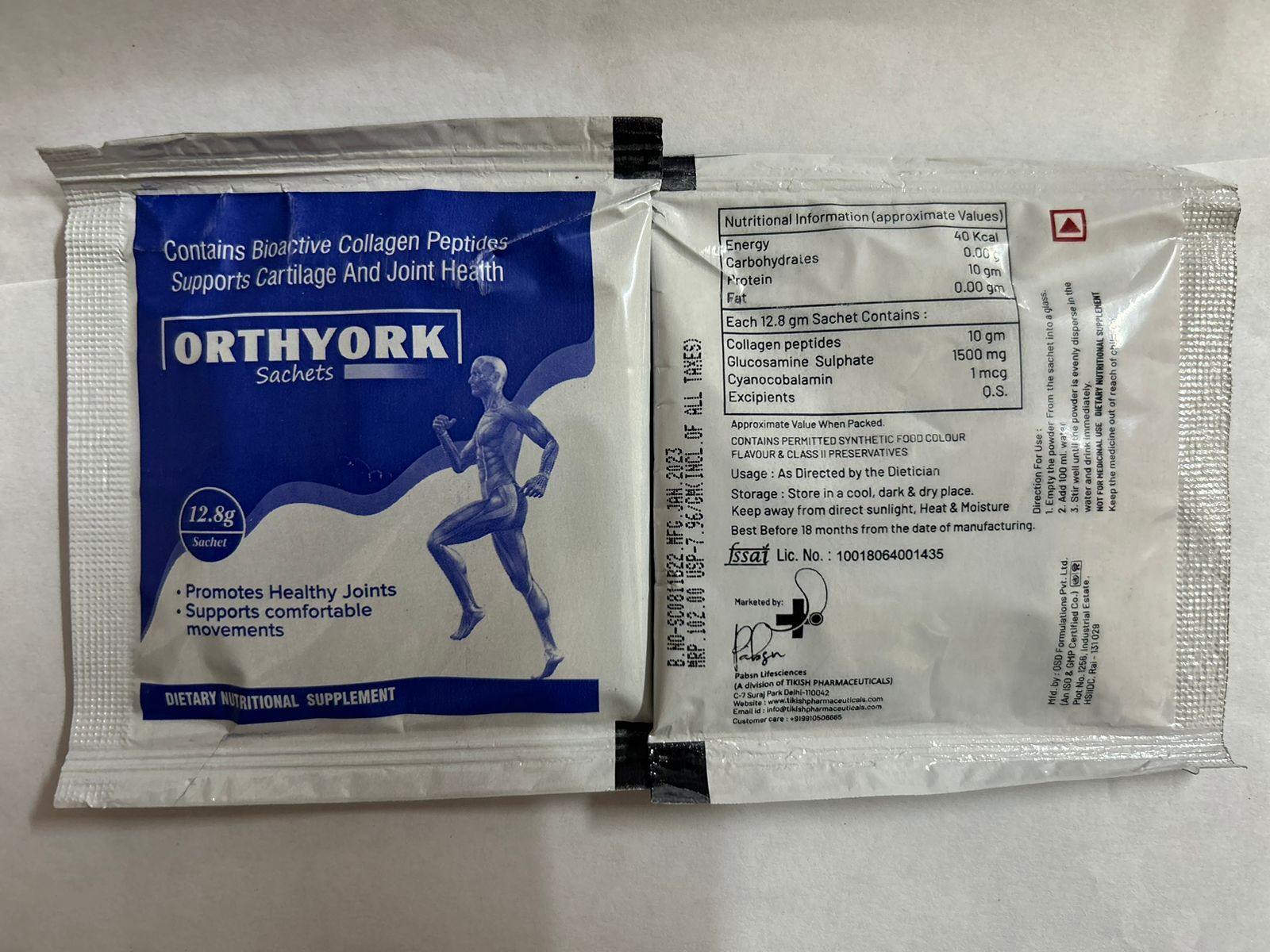 Orthyork Sachets