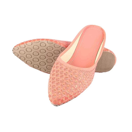 Ladies Fancy Mojari Shoes - Leather Material Eva Upper Available In Different Sizes | Washable Lightweight Multi-season Style