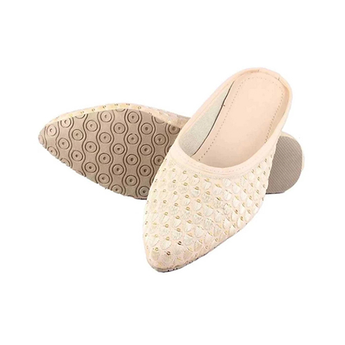 Ladies Fancy Mojari Shoes - Leather Material Eva Upper Available In Different Sizes | Washable Lightweight Multi-season Style
