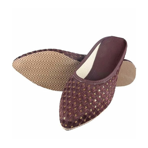 Ladies Fancy Mojari Shoes - Leather Material Eva Upper Available In Different Sizes | Washable Lightweight Multi-season Style