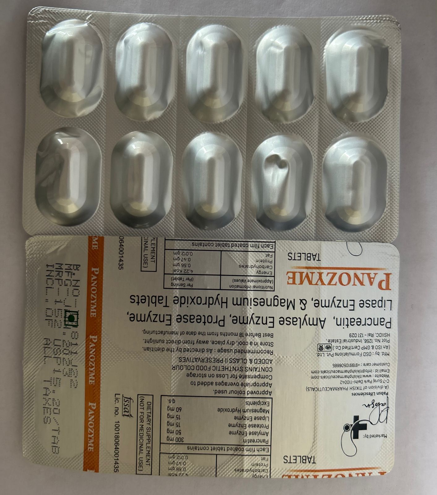 Panozyme Tablets