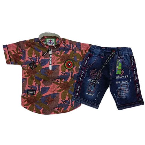 Kids Printed Shirt And Shorts - Color: Different Available