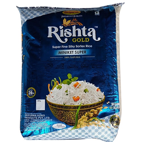 कॉमन मिनिकेट सुपर फाइन सिल्की सॉर्टेक्स राइस