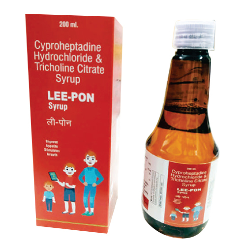 साइप्रोहेप्टाडाइन हाइड्रोक्लोराइड और ट्राइकोलिन साइट्रेट सिरप सामान्य दवाएं