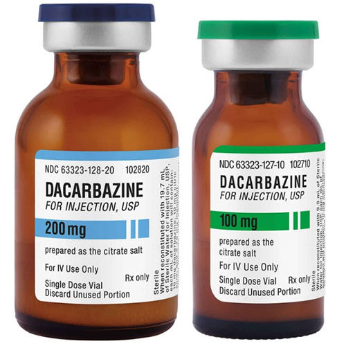 Dacarbazine इंजेक्शन सूखी और ठंडी जगह पर रखें