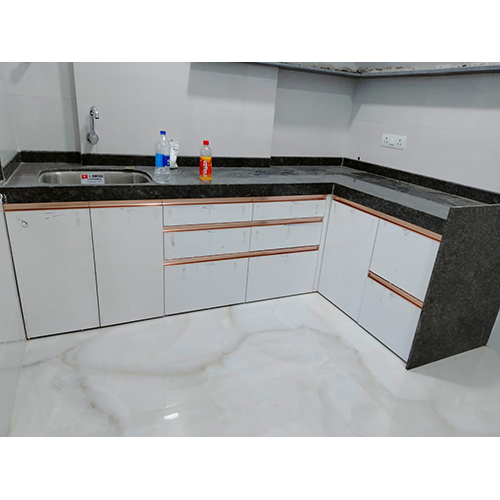 Semi Design Modular Kitchen - Color: White