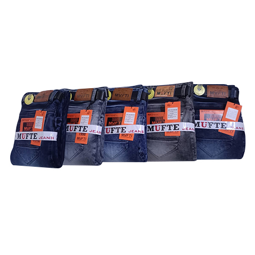 Mens Regular Fit Jeans - Denim Fabric, Regular Fit, Available in Multiple Colors , Washable for Easy Care