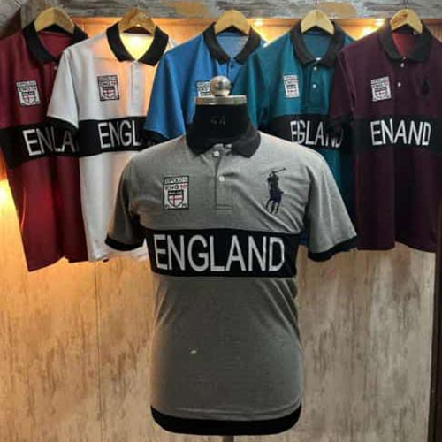 Sports Polo T-Shirts - Cotton Fabric, Customized Size, Various Colors | Printed Design for Male Wearers