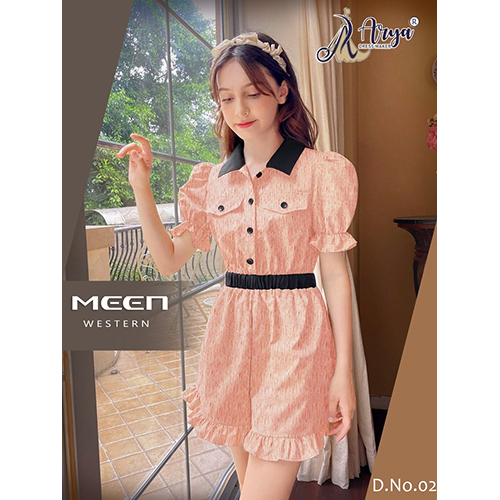 Girls Casual Frock - 100% Cotton, Custom Fit, Various Colors | Washable, Modern Style, Printed Pattern, Comfortable and Breathable