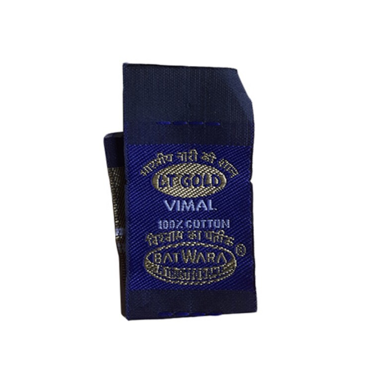 विभिन्न उपलब्ध मुद्रित बुने हुए लेबल