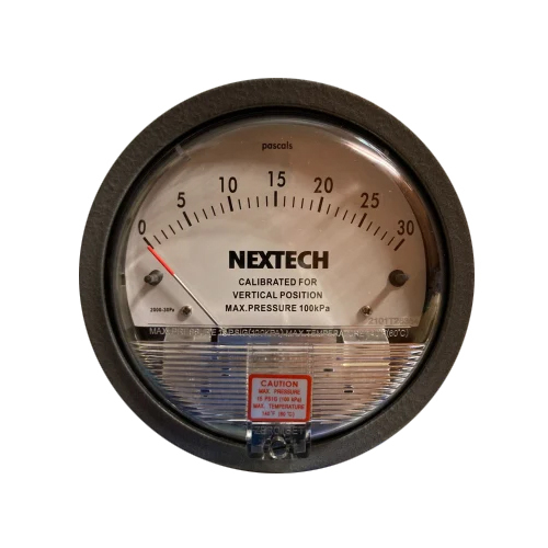 Differential Pressure Gauge - Color: Silver & Black