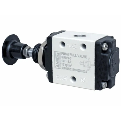 White & Black Airmax 2ad-pr-4 3-2 Way Push Pull Valve