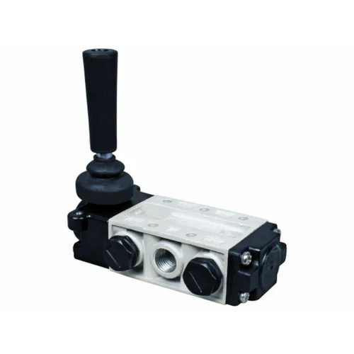 White & Black Airmax Sikohl-5-sr 5-2 Way Hand Lever Valve Spring Return