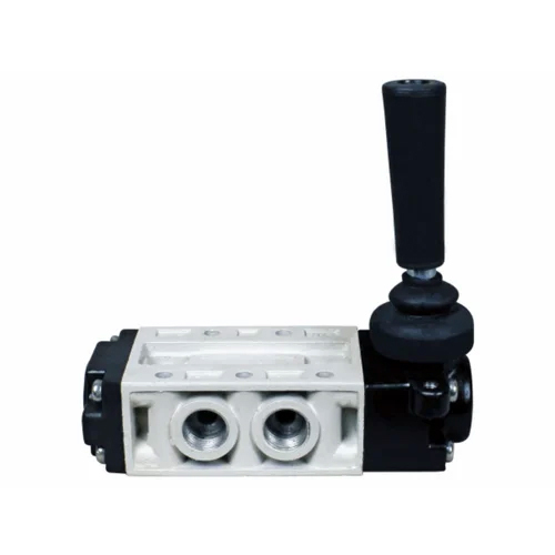 White & Black Airmax Sikohl-5-sr 5-2 Way Hand Lever Valve Spring Return