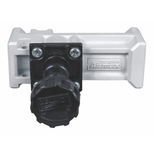 Airmax Rmfcv Flow Control Valve - Aluminum, 1/4 Inch Size, White & Black Finish | Precision Flow Regulation For Air And Water