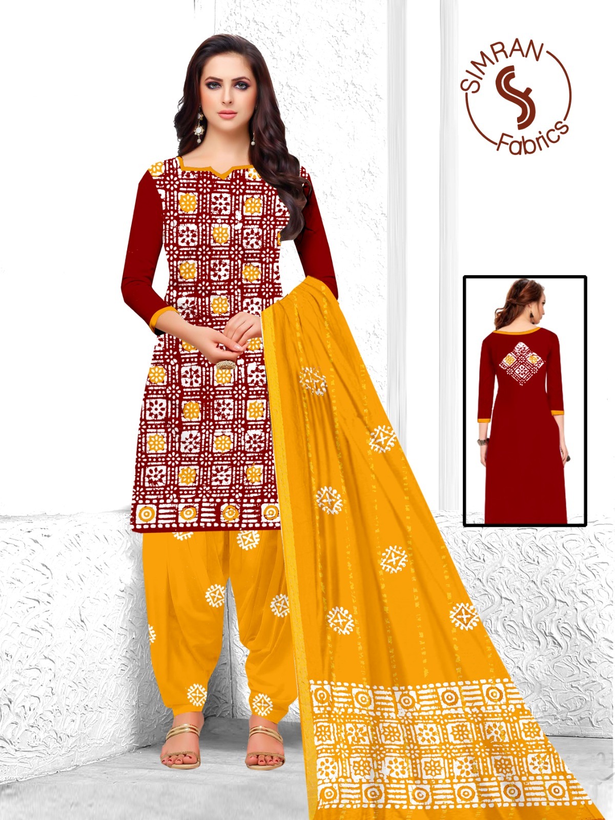 Cotton Double Batik Salwar Suit Materials