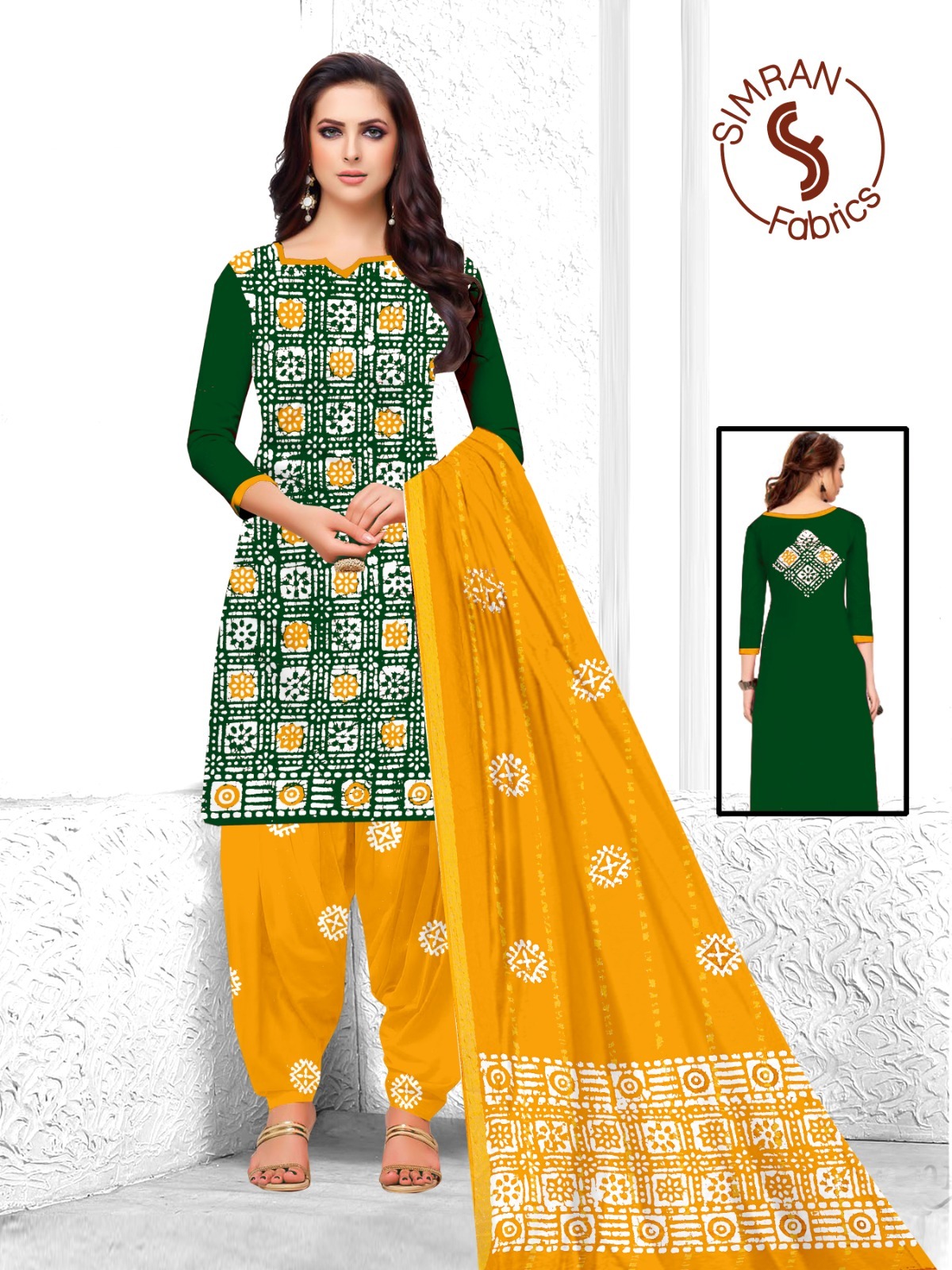 Cotton Double Batik Salwar Suit Materials
