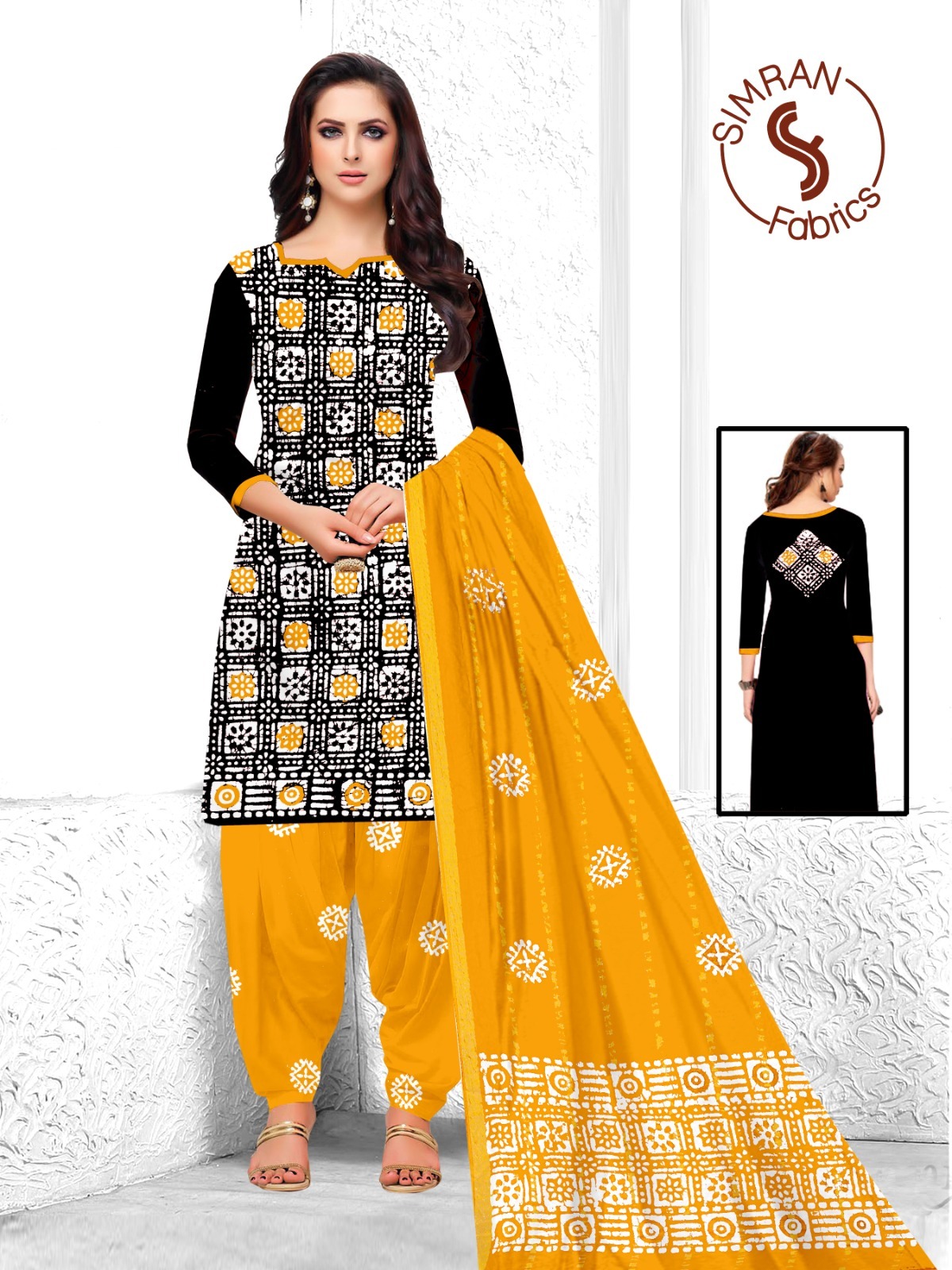 Cotton Double Batik Salwar Suit Materials