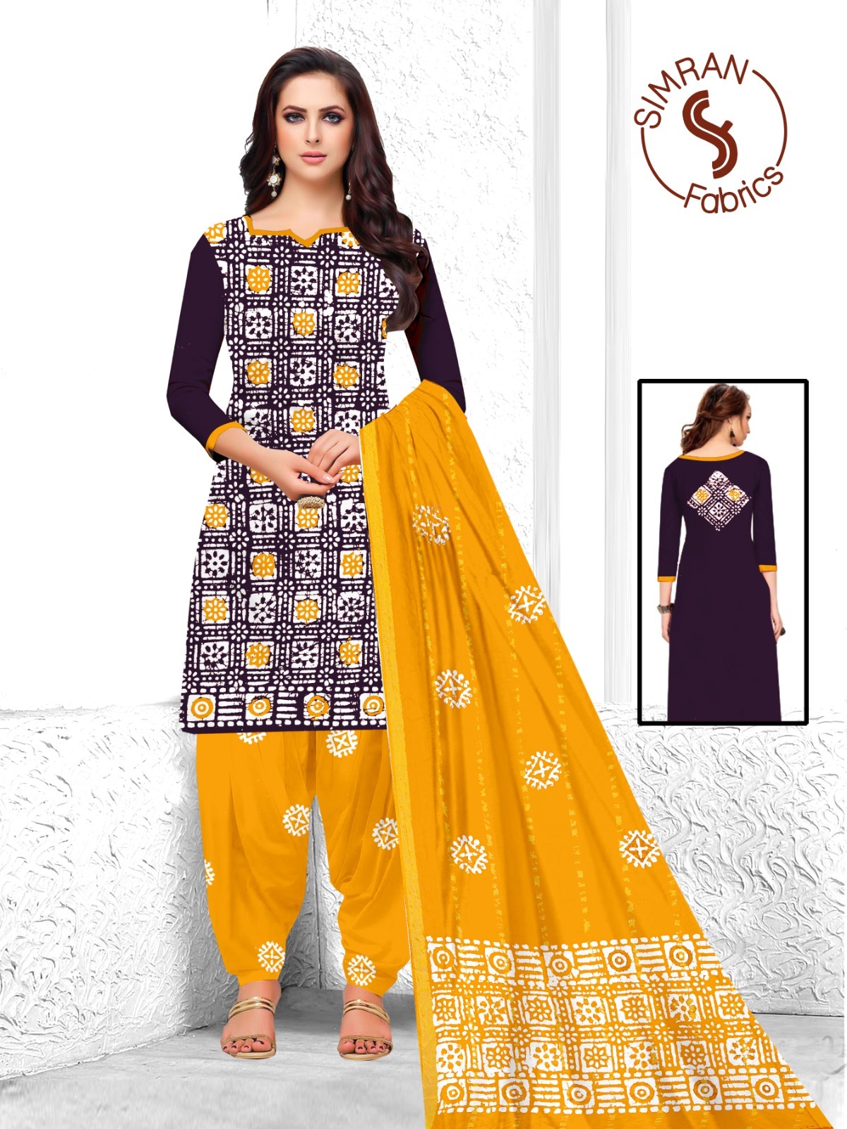 Cotton Double Batik Salwar Suit Materials