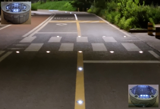 Solar Led Road Stud Marker - Color: White
