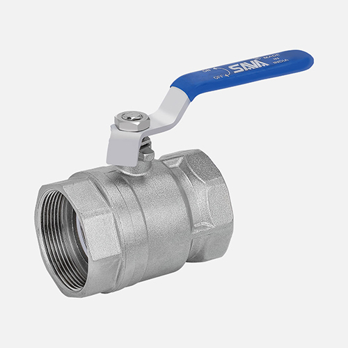 2 Inch Brass Ball Valve - Color: Blue & Silver