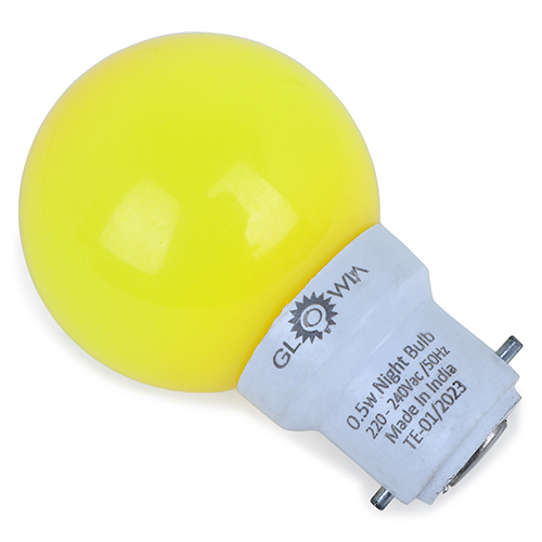 Led Bulb - 9w, Plain Blue Round Design | Durable Pc & Aluminium Material, Ideal For Domestic, Commercial & Industrial Use