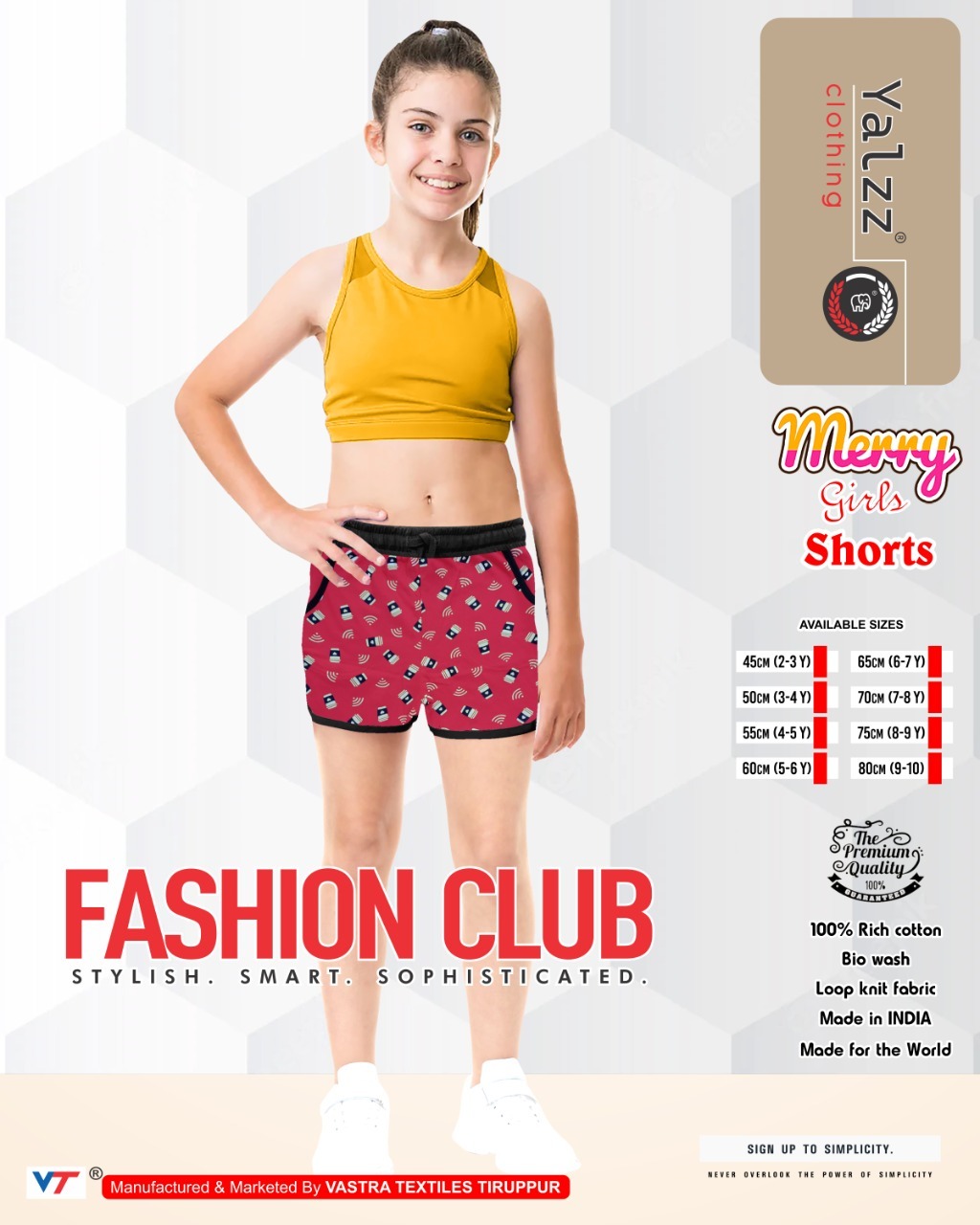 Multicolor Girls Shorts