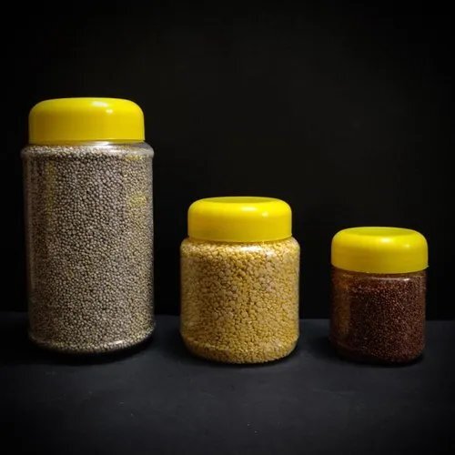 पारदर्शी प्लेन टाइप पेट जार