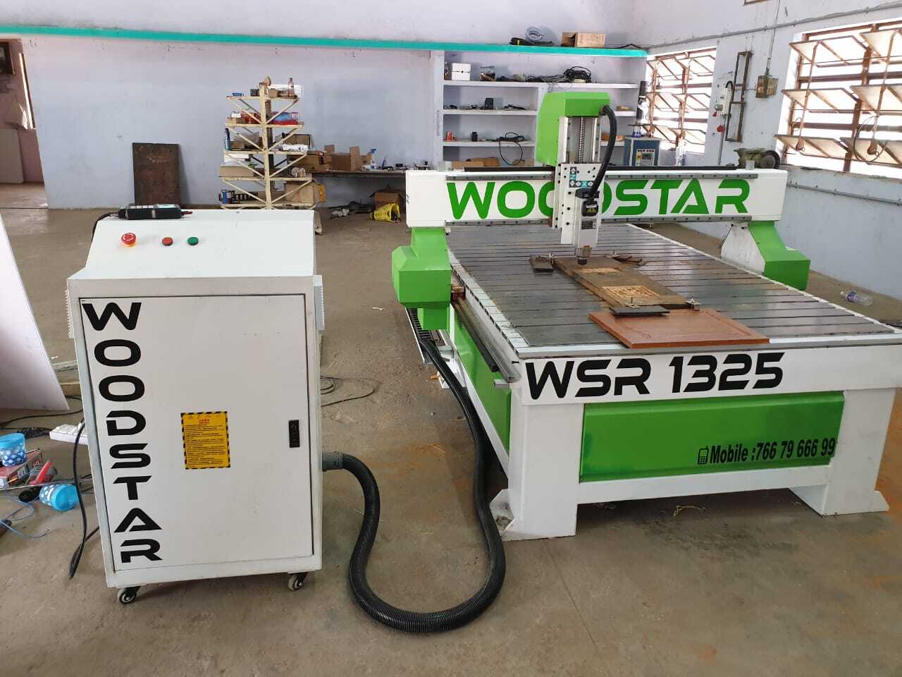 Cnc Wood Carving Router - 1300x2500x300 Mm, 3.5 Kw Air Cooled Spindle, 24000 Rpm Speed, Semi Automatic Green Machine, Yako Stepper Motor, Richauto A11 Dsp Controller, Hiwin Linear Rail System