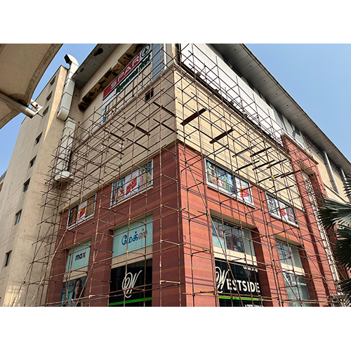Commercial Scaffolding Services - Color: Blue