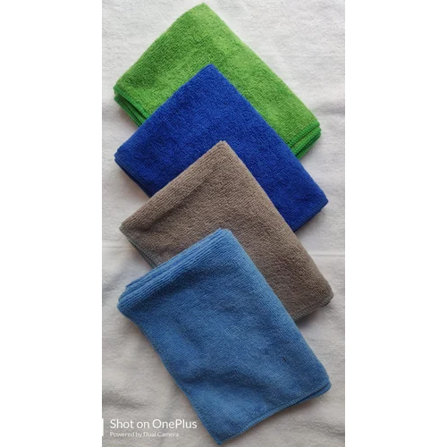 60 GSM Warp Knitting Microfiber Cloth - GSM 250 Material 80:20 Polyester & Polyamide, Size 60x40 cm| Ideal for Car Cleaning and Detailing