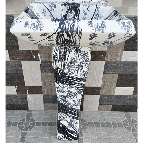 Any Color Printed Alpha Marbles Wash Basin Set