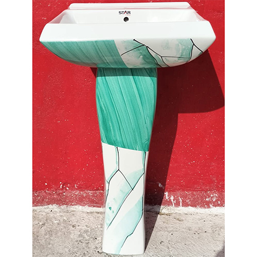 Any Color Printed Alpha Marbles Wash Basin Set