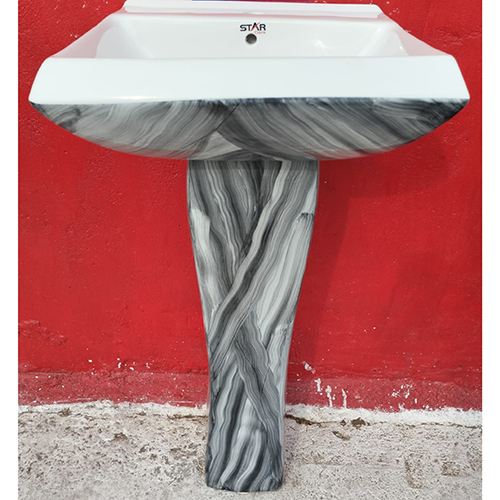 Any Color Printed Alpha Marbles Wash Basin Set
