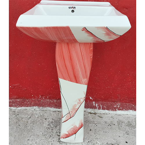 Any Color Printed Alpha Marbles Wash Basin Set